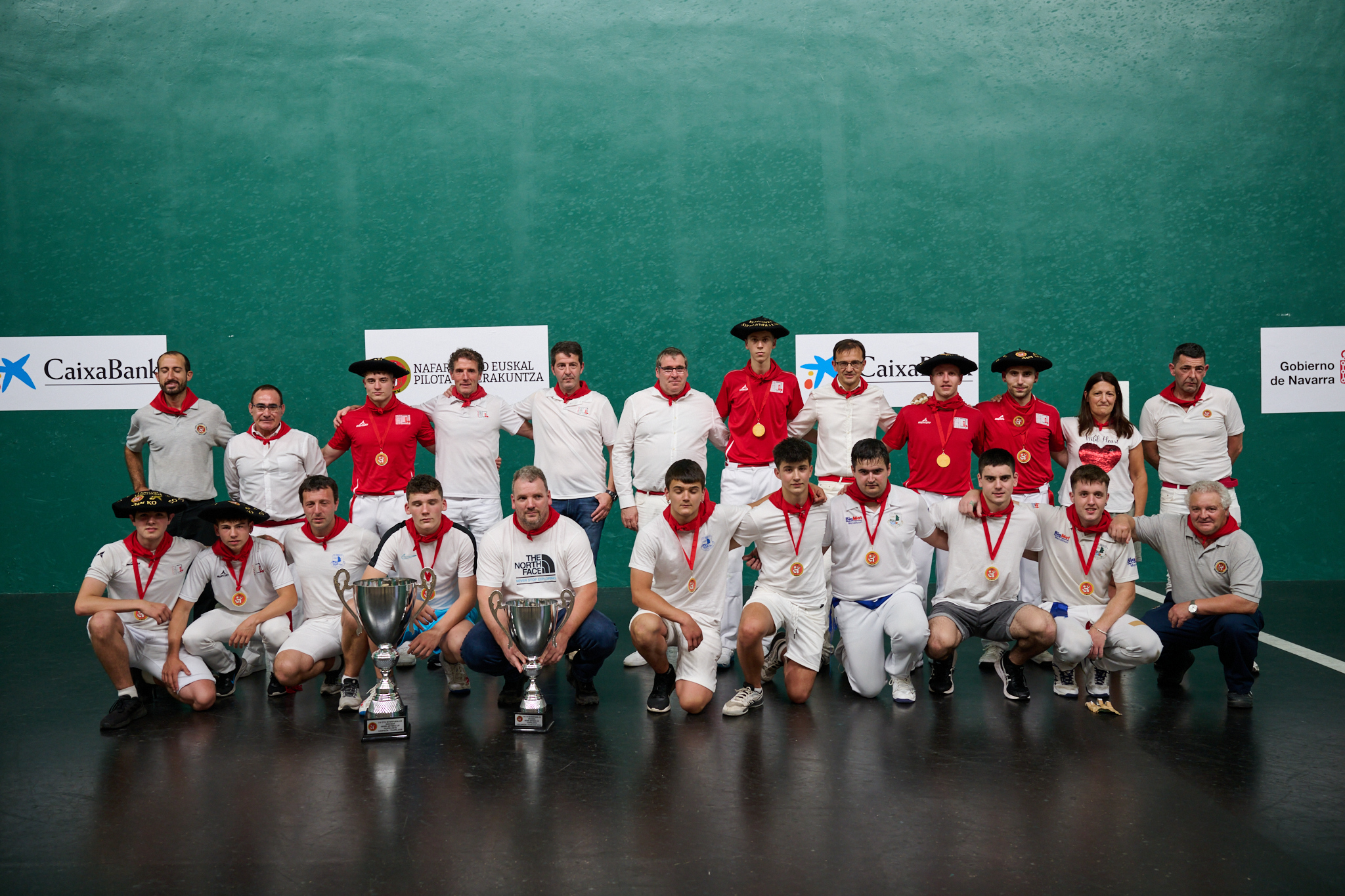 Imagen histórica de la pelota en Larraun